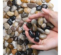 Hisredsun Piedras decorativas de 1,80 kg, piedras pulidas naturales de 2 a 3 cm