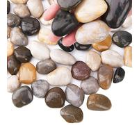 Hisredsun Piedras decorativas de 1,80 kg, piedras pulidas naturales de 2 a 4 cm