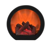Hitburu Linterna De Chimenea | Mini Chimenea | Eléctrica LED con Llama Realista para Interior Exterior Dormitorio Recibidor Porche Patio