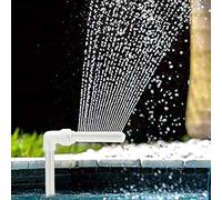 HITECHLIFE Kit de Fuente de Cascada para Piscina, Boquilla de Fuente de Cascada Ajustable de PVC Piscinas de esterilización de Agua SPA Decoraciones de jardín Accesorios de Piscina