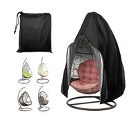 Hitopin Funda para Silla Colgante, Funda para Silla de Huevo Colgante, Impermeable Fund para Silla Tipo Huevo, Impermeable Cubierta de Silla Colgante, para Sillon Colgante, 190*115cm, Negro