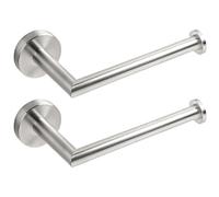 HITSLAM portarrollos para Papel higiénico Acero Inoxidable Porta Rollos de Papel higienico portarrollos baño ontado en la Pared con Tornillos para baño, Acabado Cepillado - 2 Piezas