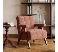 HIYYIH Sofá, Sofás y Sofás con Diseño Ergonómico, Sofá con Función de Dormir, Sofá de Salón con Espuma de Memoria, Asiento con Marco de Madera Silla con Reposabrazos para Sala de Estar Dormitorio Roja