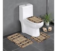 HJFCZH Rustic Lodge Prints - Juego de 3 alfombras de baño de 24 x 16 pulgadas, alfombras de poliéster bien elaboradas para mayor comodidad y agarre