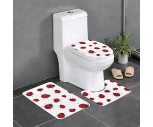 HJFCZH Seven Star Ladybird Prints - Juego de 3 alfombras de baño de 24 x 16 pulgadas, ultra suaves y absorbentes para mayor comodidad y estilo