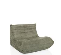 hjh LIVING Sofá de Suelo con Respaldo SITZOLO Cómodo sillón de Suelo para Dormitorio Sillón de salón, Tejido Color petróleo