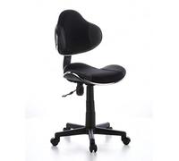 hjh OFFICE 634120 Silla Escritorio para niños KIDDY GTI-2 Tejido Gris/Negro, ergonómico Silla Juvenil, Altura Ajustable