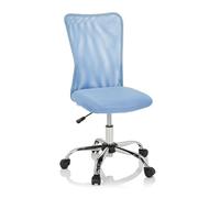 hjh OFFICE 691018 Silla Giratoria para Niños KIDDY Net I Tejido De Malla, Silla de Escritorio Juvenil, Ajustable en Altura, Azul