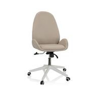 hjh OFFICE 729431 Silla de Escritorio AVEA I de Tela Silla de Oficina giratoria de Altura Regulable con Respaldo Alto y ergonómico