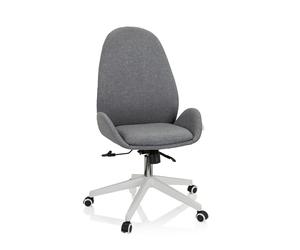 hjh OFFICE 729432 Silla de Escritorio AVEA I Tela Silla de Oficina giratoria de Altura Regulable con Respaldo ergonómico Alto