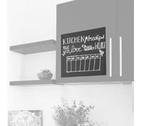 hjh OFFICE 801000 Papel Pizarra Adhesivo Pared MEMO 200x45 cm Negro, Pizarra Adhesiva Escriba Dibuje y Pinte con Tiza, cortable