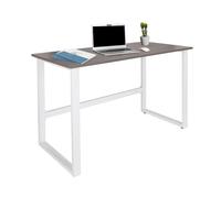 hjh OFFICE 830077 Escritorio para Ordenador WORKSPACE Light I 120 x 60 cm, Mesa de Estudio para Oficina, Gris/Blanco