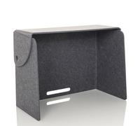 hjh OFFICE Pantalla de privacidad para Escritorio FLEXMIUT Fold Divisor de Mesa Plegable, Divisor de Escritorio Que Absorbe el Sonido portátil, Gris