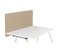hjh OFFICE Separador acústico de Escritorio 62x120 cm FLEXMIUT D1 Pantalla de privacidad de Escritorio, Separador de Escritorio fonoabsorbente, Beige