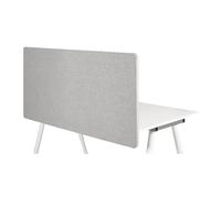hjh OFFICE Separador acústico de Escritorio Partición de Mesa FLEXMIUT D Tejido 62 x 120 cm Tabique Gris Claro