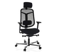 BICOLORE HIGH - Silla alta gama Negro/Plateado