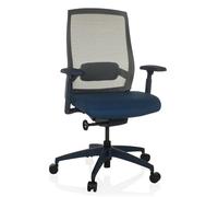 hjh OFFICE Silla de Oficina ergonómica Colore Silla giratoria Profesional, Profundidad del Asiento y Soporte Lumbar Ajustables, Respaldo Transpirable, Azul