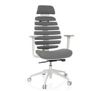 hjh OFFICE Silla de Oficina Profesional Silla giratoria Ergo Line W con Respaldo ergonómico Incl. Soporte Lumbar, Gris Oscuro