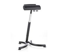 hjh OFFICE Silla de Trabajo Taburete Top Work 30 Espuma Duro ergonomico Ajustable Trabajar de pie Ayudante de Planchado Negro