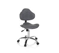 hjh OFFICE Silla Escritorio para niños KIDDY GTI-3 Tela Gris Oscuro, ergonómico Silla Juvenil, Altura Ajustable, 634134