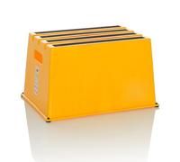 hjh OFFICE Taburete TIO-E1 Antideslizante para Uso doméstico y Comercial, Dimensiones (A x A x P): 31 x 52,5 x 37,5 cm, 830118, Amarillo