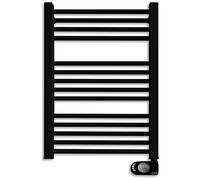 HJM Radiador Secatoallas Bajo Consumo NOOR 500, Programación 24/7, Turbo 2 Horas, 500W, Negro