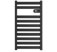 HJM Radiador Secatoallas Bajo Consumo ZINNIA 750, Programación 24/7, Turbo 2 Horas, 750W, Negro mate