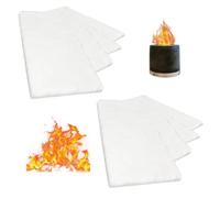 HJYDGJ 8 Unidades Chimeneas De Lana Cerámica para Bioetanol De Uso Interior, Lana Cerámica para Chimeneas De Bioetanol, Esponja Cerámica Resistente Al Calor para Chimeneas De Mesa