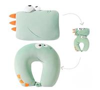 HJYDGJ Almohada De Viaje En Forma De U, Cojín De Soporte para El Cuello, Almohada De Soporte Cervical, Almohada para Asiento De Coche, Almohada De Avión De Dibujos Animados