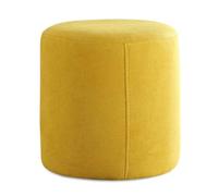 HJYXXSR Reposapiés de Estilo Moderno, Taburete Redondo para Cambiar Zapatos, con Funda de Lino extraíble, Taburete de sofá Simple, Adecuado para Sala de Estar, Dormitorio, Entrada Yellow Tall Version