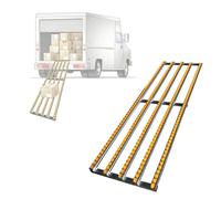 HJZALMI Transportador de rodillos por gravedad con rodillos de plástico ABS y estructura de acero inoxidable, ideal para talleres, almacenes y manipulación de mercancías, tamaño (amarillo, 50x100cm)