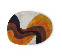 HKliving Alfombra de baño Retro swirl 90x120 cm Retro multicolours