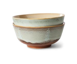 HKliving Cuenco de ramen 70's Ø19 cm 2 piezas Verge