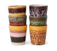 HKliving Set de 6 tazas 70's Valley