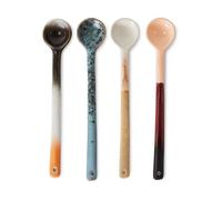 HKliving Setcucharas de cerámica L. 70's 4-pack Breeze