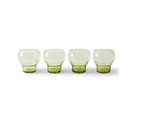 HKliving Vaso Bulb 70's. 27 cl 4-pack Verde menta