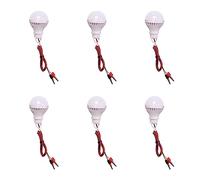 Hklshyd 6X E27 12W Bombilla LED Emergencia Camping Caza Outdoor Lamparas Luz DC 12V