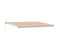 HKTMGDNG Toldo de brazo articulado, 4,5 x 3 m, toldo para balcón | Parasol flexible para patio y jardín con ajuste continuo, construcción de metal resistente y soporte de pared.