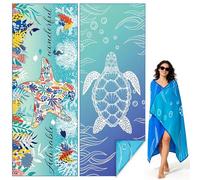 Hlayshing 2PCS Toalla Playa Grande,90x180cm Toalla Playa Microfibra,Toallas