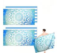 Hlayshing 2PCS Toalla Playa Grande,90x180cm Toalla Playa Microfibra,Toallas