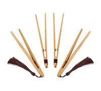 HLIWS 4 Piezas Bamboo Toast Tongs,para servir pan y utensilios de té
