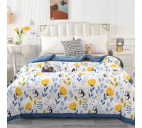 HLTQL Edredon Cama 150 Cuatro Estaciones Edredón Manta,I-150x200cm-3kg | Edredon Invierno Plumas Estampado Colcha Plumon Edredón De Matrimonio Para Grueso,I-150x200cm-3kg