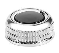 Hlyjoon - Accesorio de repuesto para botón de control de volumen para A4 A5 Q5 - Botón de volumen de radio - Silver - Manual - IP55