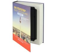 HMF 80915 caja fuerte en forma de libro, caja de caudales camuflada, páginas de papel auténticas, "Ein Städtetrip durch Deutschland", 23 × 15 × 4 cm, rotulación en alemán