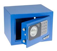 HMF Caja fuerte pequeña, Caja de seguridad para Muebles con cerradura de combinación | 23 x 17 x 17 cm | Azul