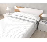 HM'S HOME'SECRET Juego de Sábanas de 100% Microfibra, 3 Piezas, Varios Modelos y Tamaños. (Jamila Gris, Cama 90cm)
