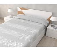HM'S HOME'SECRET Juego de Sábanas de 100% Microfibra, 3 Piezas, Varios Modelos y Tamaños. (Lucia Gris, Cama 135cm)