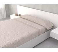 HM'S HOME'SECRET Juego de Sábanas de 100% Microfibra, 3 Piezas, Varios Modelos y Tamaños. (Luma Beige, Cama 105cm)