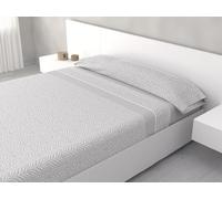 HM'S HOME'SECRET Juego de Sábanas de 100% Microfibra, 3 Piezas, Varios Modelos y Tamaños. (Luma Gris, Cama 180cm)