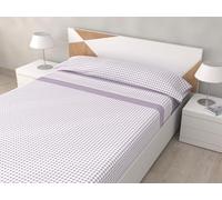 HM'S HOME'SECRET Juego de Sábanas de 100% Microfibra, 3 Piezas, Varios Modelos y Tamaños. (Vichi Malva, Cama 150cm)